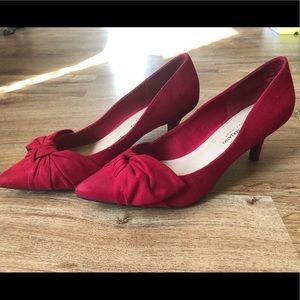 Red Kitten Heel